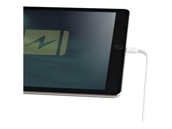 StarTech.com 30 cm hållbar vit USB-A- till Lightning-kabel, robust och kraftig Aramidfiberkabel från USB typ A till Lightning-laddare/synkronisering,