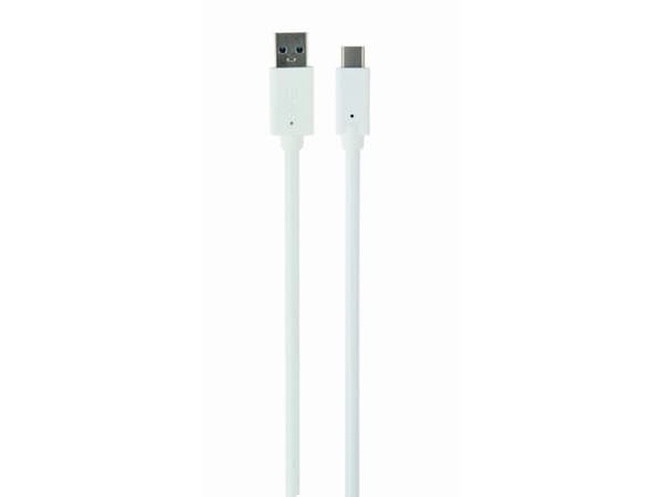 Gembird CCP-USB3-AMCM-W-0.5M, 0.5 m, USB A, USB C, 600 Mbps, valkoinen