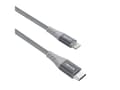 Miniatyrbild 2 av 4: nevox 1885, 1 m, Lightning, USB C, Hankoppling, Hankoppling, Grå, Silver