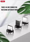 Miniatyrbild 2 av 5: Magnetic 3in1 Lightning / USB-C 2.4Amp Laddningskabel -100cm