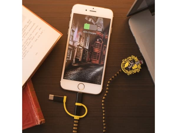 Thumbs Up 1002655, 1 m, USB A, Micro-USB B, Svart, Gul