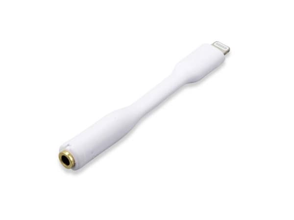Renkforce Apple iPad/iPhone/iPod Adapterkabel [1x Apple Lightning-stik - 1x 3.5 mm guldkontaktbøsning] 0.84 m Hvid