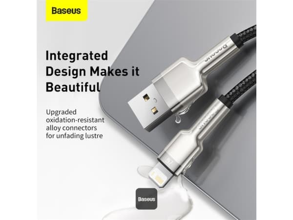 Baseus CALJK-01, 0,25 m, Blixt, USB A, Hanstik, Hanstik, Sortera