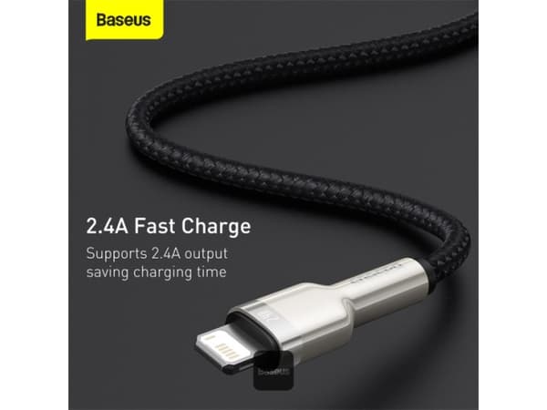 Baseus CALJK-01, 0,25 m, Blixt, USB A, Hanstik, Hanstik, Sortera