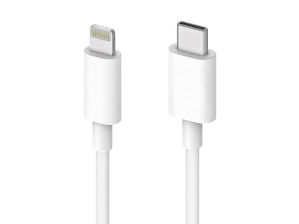Techly ICOC-APP-8BUC10T, 0,5 m, Lightning, USB C, Hanstik, Hanstik, Hvid