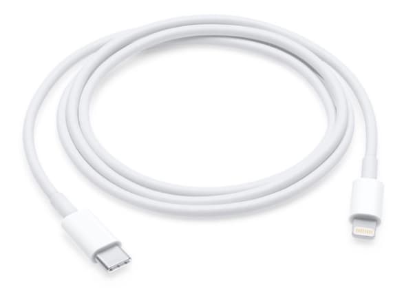 Techly ICOC-APP-8BUC10T, 0,5 m, Lightning, USB C, Hanstik, Hanstik, Hvid