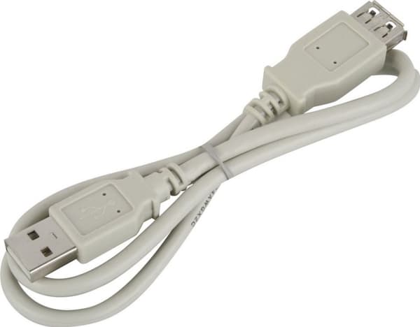 Goobay USB Verl AA 060 HiSpeed 0.6m, 0,6 m, USB A, USB A, Hanstik/Hunstik, Grå