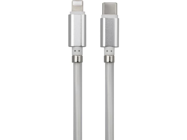Renkforce TO-6886782, Valkoinen, USB C, Lightning, 2 m, Uros, Uros
