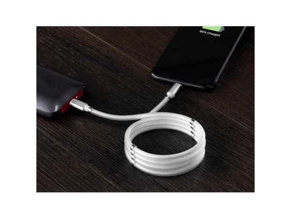 Renkforce TO-6886782, Valkoinen, USB C, Lightning, 2 m, Uros, Uros