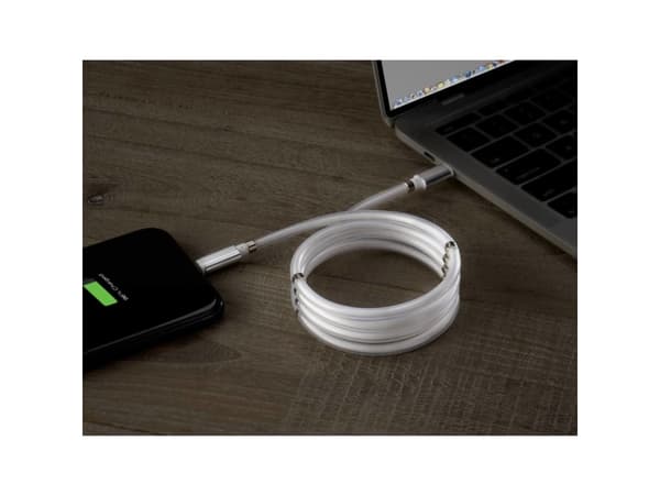 Renkforce TO-6886782, Valkoinen, USB C, Lightning, 2 m, Uros, Uros