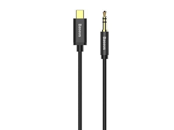 Baseus CAM01-01, 1,2 m, 3.5mm, USB C, Sort