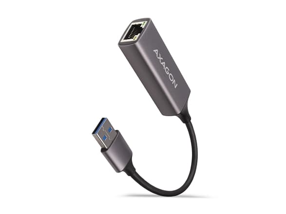 AXAGON ADE-TR, USB-A 3.2 Gen 1 - Gigabit Ethernet, automatisk installation, automatisk installation, titanöverföring