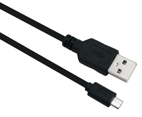 Helos 288319, 3 m, USB A, Micro-USB B, USB 2.0, Sort