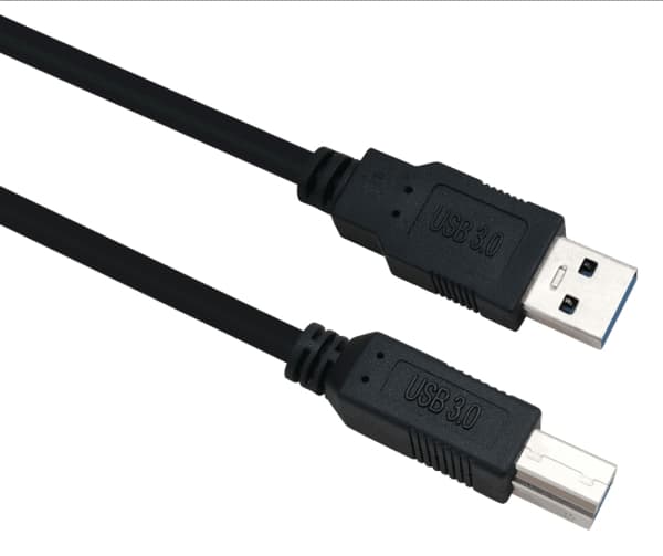 Helos liitäntäkaapeli, USB 3.0 A uros/B uros, 3,0m, musta