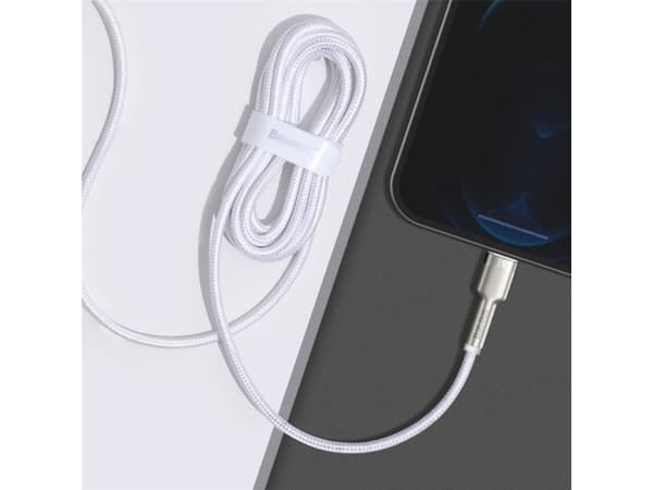 Baseus Cafule, 2 m, Lightning, USB A, Hankjønn, Hankjønn, Hvit