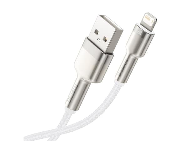 Baseus Cafule, 2 m, Lightning, USB A, Hankjønn, Hankjønn, Hvit