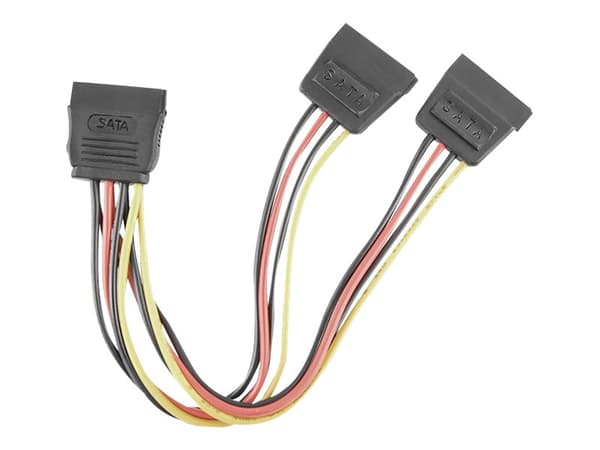 Qoltec - Strömdelare - SATA-ström (hona) till SATA-ström (hona) - 20 cm