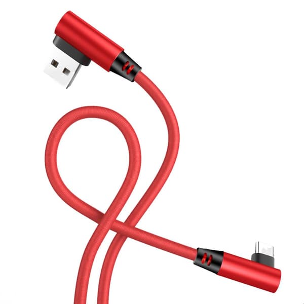 Effektfull USB-C (Type-C) Snabbladdnings Kabel Röd Röd, 2 Meter
