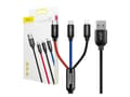 Miniatyrbild 4 av 4: Colorfone CAMLT-BSY01, 1,2 m, USB A, 3 x USB C, Svart, Röd, Blå