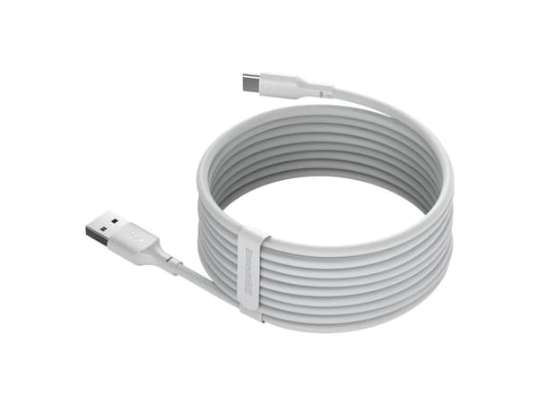 Baseus TZCATZJ-02, 1,5 m, USB A, USB C, 0,48 Gbit/s, Vit