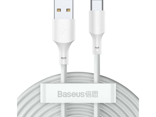 Baseus TZCATZJ-02, 1,5 m, USB A, USB C, 0,48 Gbit/s, Vit