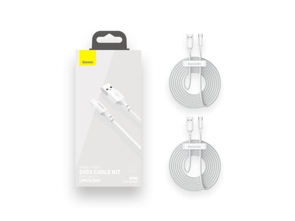 Baseus TZCATZJ-02, 1,5 m, USB A, USB C, 0,48 Gbit/s, Vit