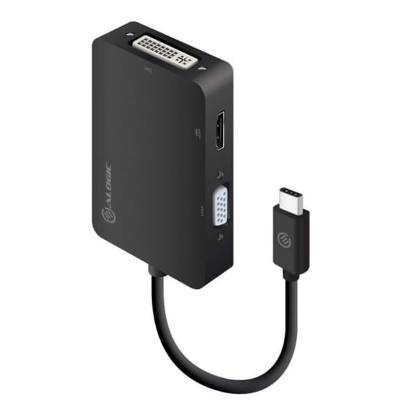 ALOGIC 3-i-1 USB-C HDMI DVI VGA-adapter