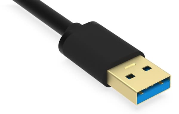 Krux USB-A - USB-A 1,5 m USB-kabel Svart (KRX0053)