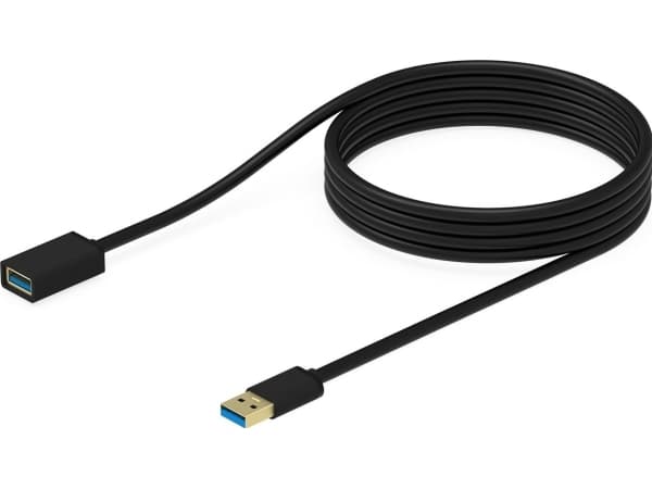 Krux USB-A - USB-A 1,5 m USB-kabel Svart (KRX0053)