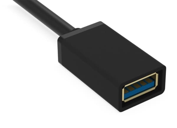 Krux USB-A - USB-A 1,5 m USB-kabel Svart (KRX0053)