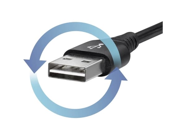 Renkforce RF-4609276, 1 m, USB C, USB A, USB 2.0, 0,48 Gbit/s, Sort