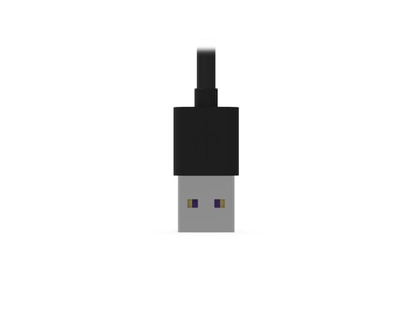 KRUX KRX0054, 1,2 m, USB A, USB C, USB 2.0, Svart