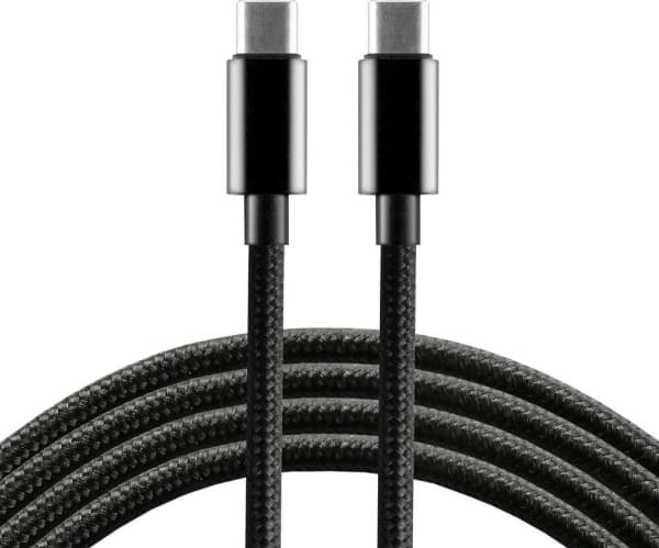 EverActive USB-C - USB-C USB-kabel 1 m Svart (CBB-1PD3)