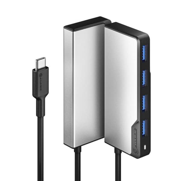 ALOGIC USB-C Fusion SWIFT 4-i-1-hub Space Gray