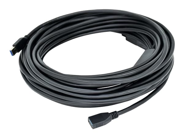 Kramer CA-USB3/AAE Series CA-USB3/AAE-50 - USB-forlengelseskabel - USB-type A (hunn) til USB-type A (hann) - USB 3.0 - 15.2 m - aktiv - svart