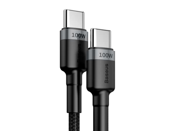 Baseus Cafule, 2 m, USB C, USB C, USB 2.0, 0,48 Gbit/s, Svart