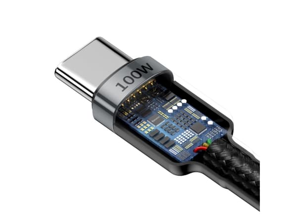 Baseus Cafule, 2 m, USB C, USB C, USB 2.0, 0,48 Gbit/s, Svart