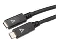 Miniatyrbild 3 av 5: V7 - USB-förlängningskabel - 24 pin USB-C (hane) till 24 pin USB-C (hona) - 2 m - svart