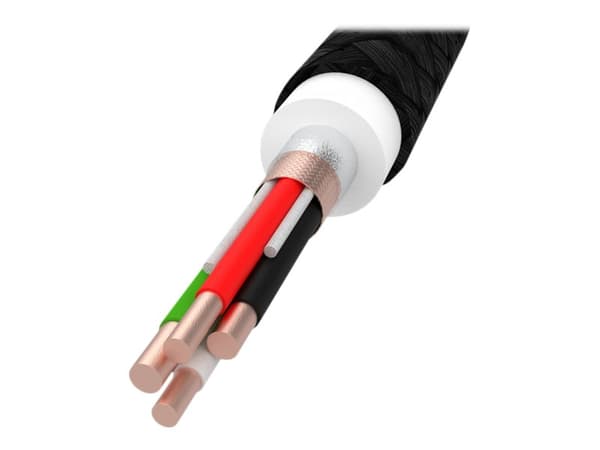 Green Cell GC PowerStream - USB-kabel - 24 pin USB-C (hann) til 24 pin USB-C (hann) - Power Delivery-støtte - svart