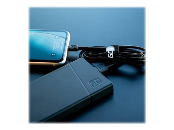 Green Cell Ray - Lightning-kabel - Lightning hane till USB hane - 1.2 m - dubbelt skärmad - svart (paket om 3)