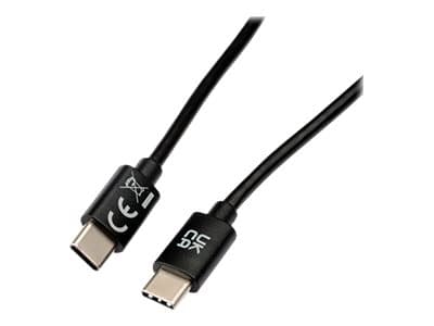 V7 - USB-kabel - 24 pin USB-C (hann) til 24 pin USB-C (hann) - USB 2.0 - 3 A - 1 m - svart