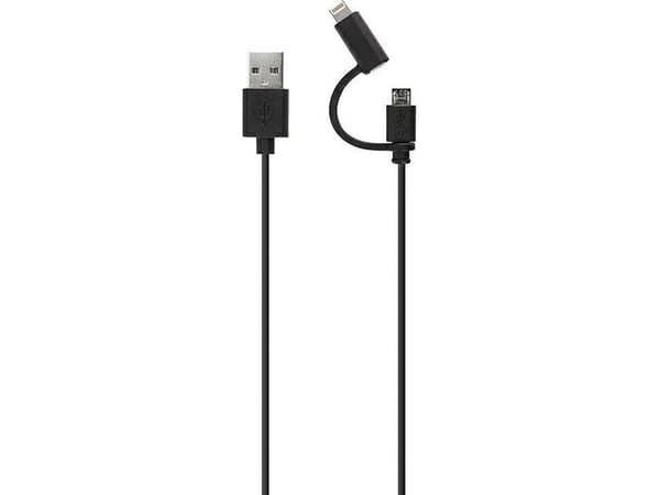 Kabel USB Xqisit microUSB - Lightning 1.8 m Czarny