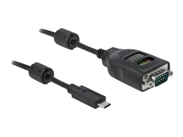 Delock - Seriell adapter - USB-C - RS-232 x 1 - svart