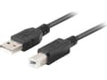 Miniatyrbild 4 av 5: Lanberg CA-USBA-15CU-0010-BK, 1 m, USB A, USB B, USB 2.0, 0,48 Gbit/s, Svart