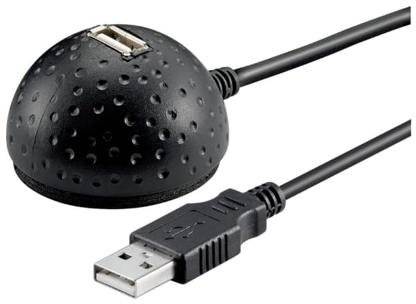 Goobay USB Verl AA 150 MA. HiSpeed 2.0 1.5m, 1,5 m, USB A, USB A, Hane/Hona, Svart