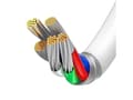 Miniatyrbilde 5 av 5: Baseus CATLYS-02, 0,25 m, Lightning, USB C, Hankjønn, Hankjønn, Hvit