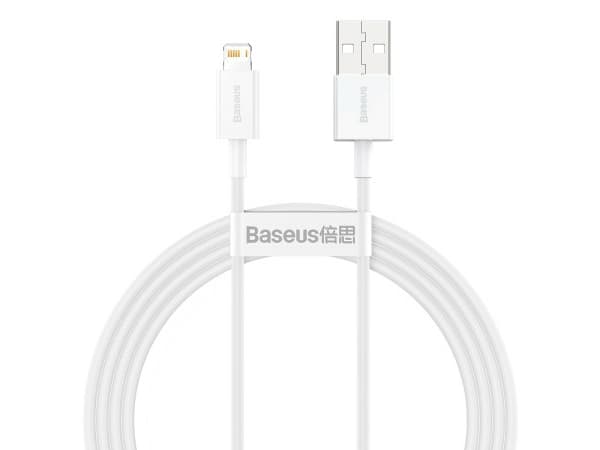 Baseus Superior, 1,5 m, Lightning, USB C, Hankjønn, Hankjønn, Hvit