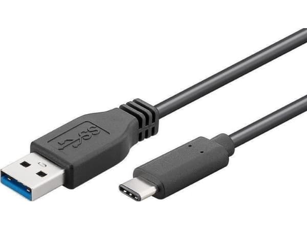 Microconnect USB3.2CA0.25, 0,25 m, USB A, USB C, USB 3.2 Gen 2 (3.1 Gen 2), 10 Gbit/s, Svart