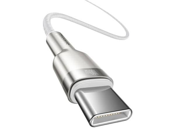Baseus CATJK-C02, Vit, USB C, USB C, 1 m, Hanstik