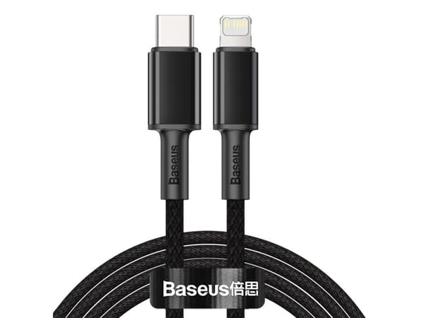 Baseus CATLGD-A01, 2 m, Lightning, USB C, Uros, Uros, Musta